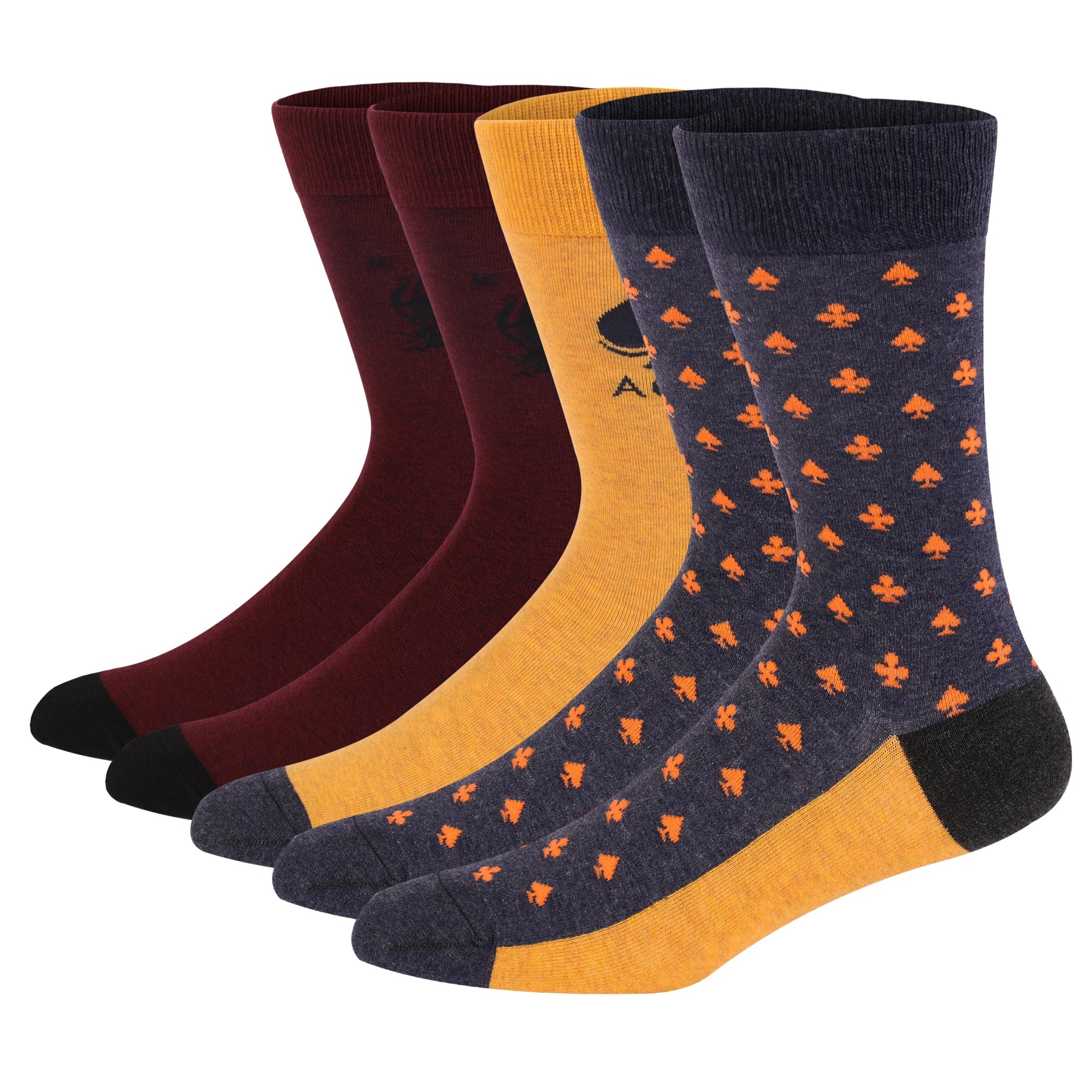 Men’s Argyle Cotton Crew Dress Socks Set