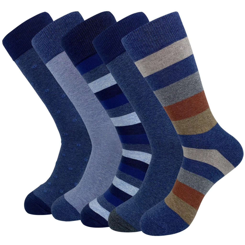Men’s Argyle Cotton Crew Dress Socks Set
