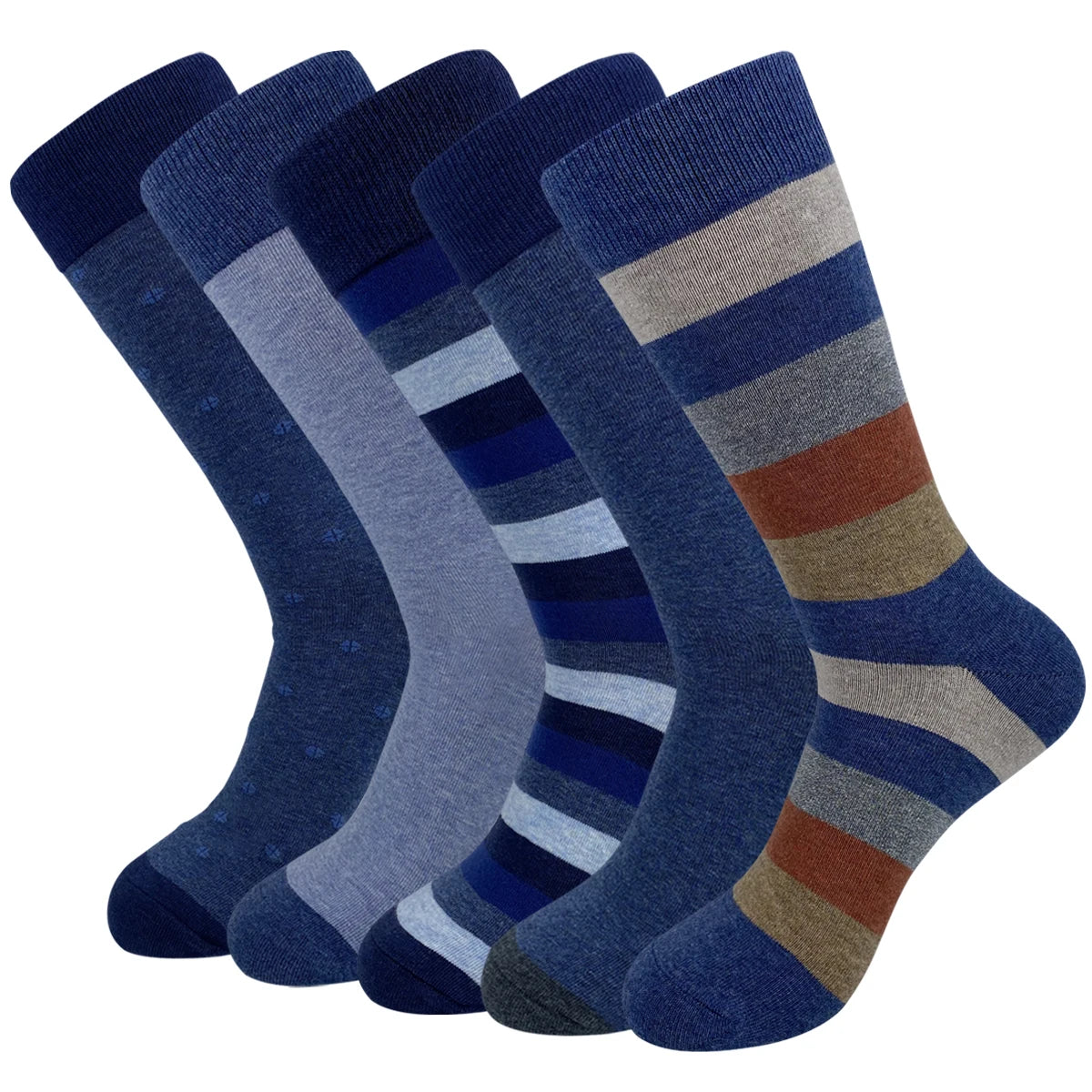 Men’s Argyle Cotton Crew Dress Socks Set