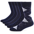 Men’s Argyle Cotton Crew Dress Socks Set