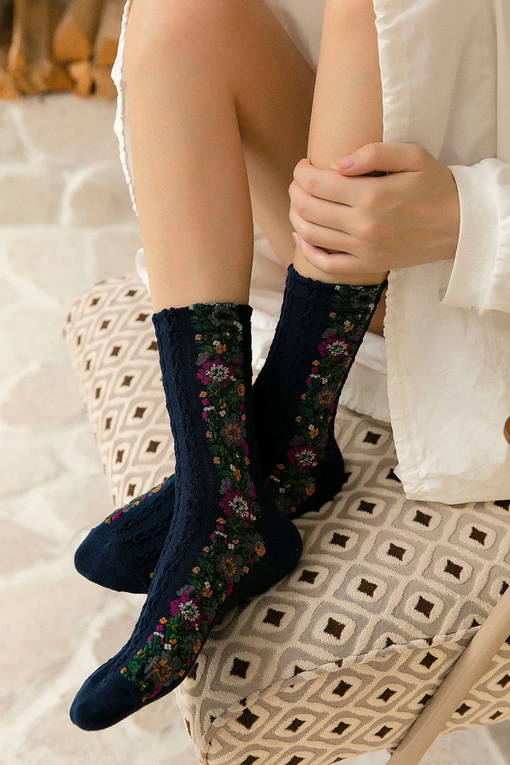 Colorful Graffiti Harajuku Flower Socks Set