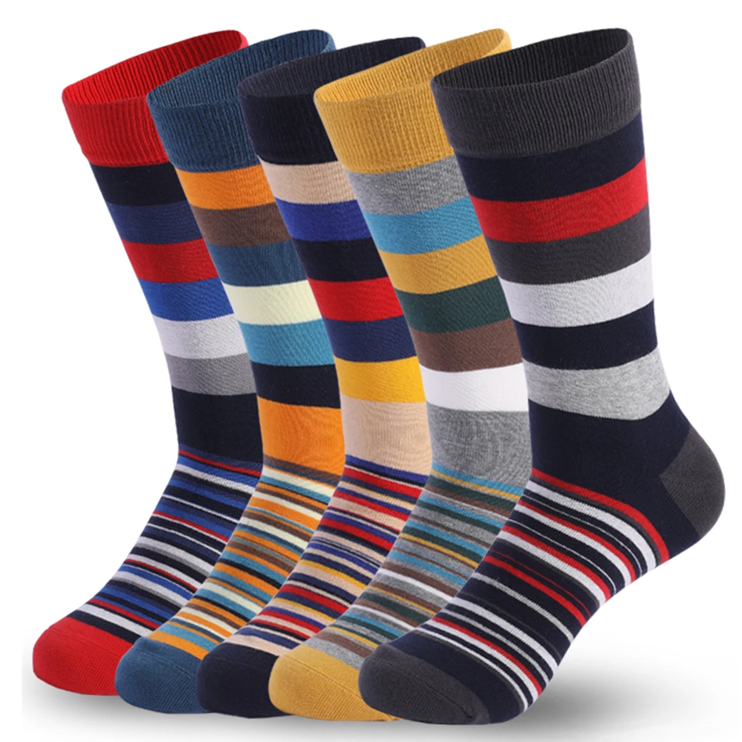 Men’s Argyle Cotton Crew Dress Socks Set